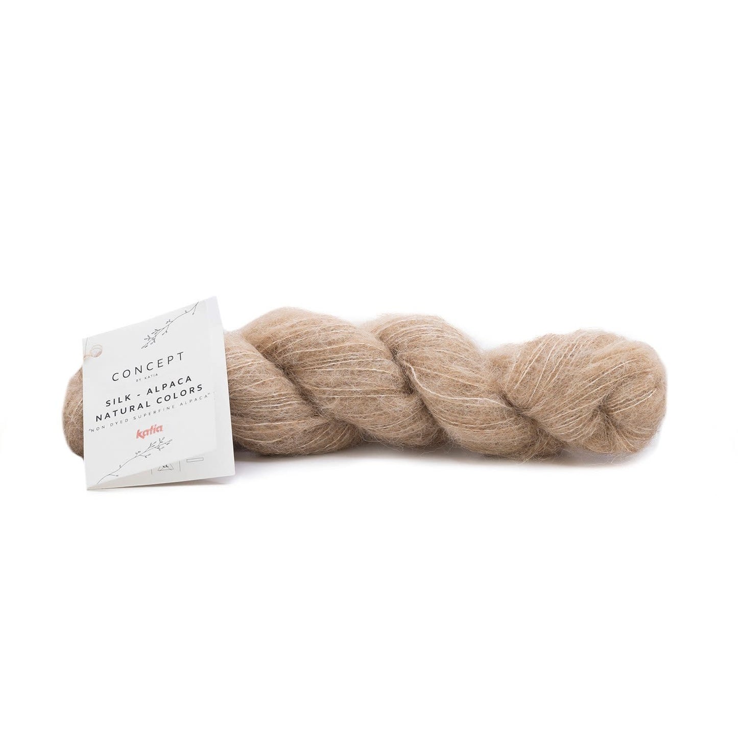Katia Concept Silk Alpaca Natural Colors in camel - natuurlijke tint voor stijlvolle projecten