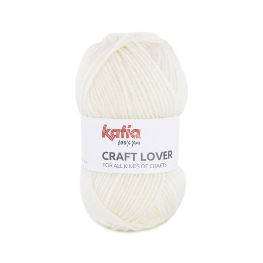 Katia Craft Lover breigaren ecru - geschikt voor gestreepte accessoires