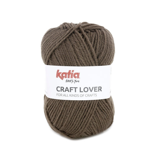 Katia Craft Lover breigaren bruin - prettig om mee te werken zonder al te vaak aan of af te hechten