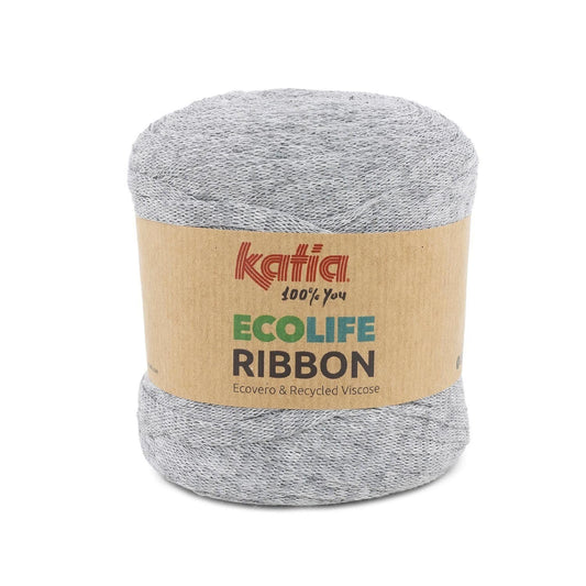 Katia Ecolife Ribbon lichtgrijs – Milieuvriendelijk garen voor woonaccessoires