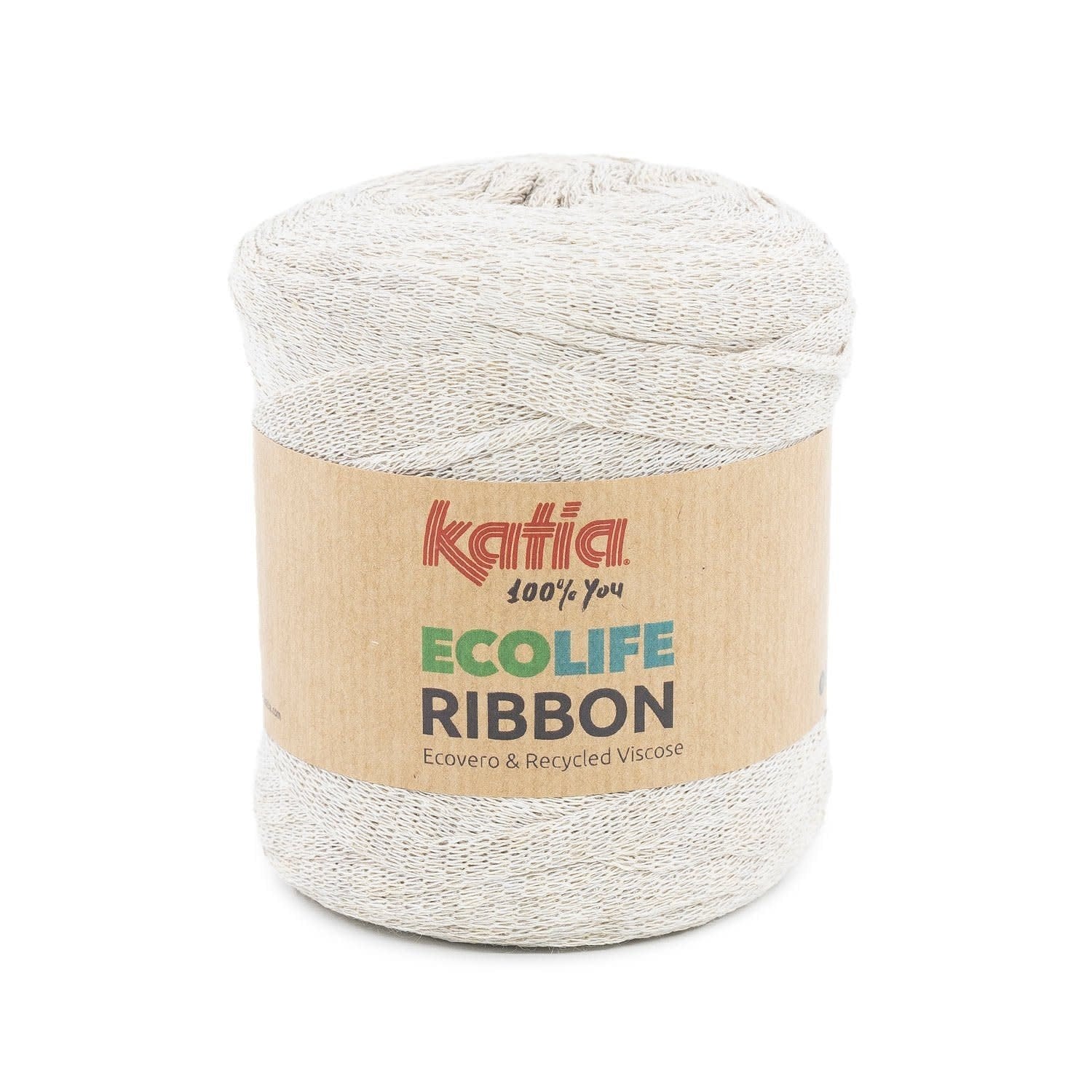 Katia Ecolife Ribbon beige – Soepel garen voor creatieve projecten