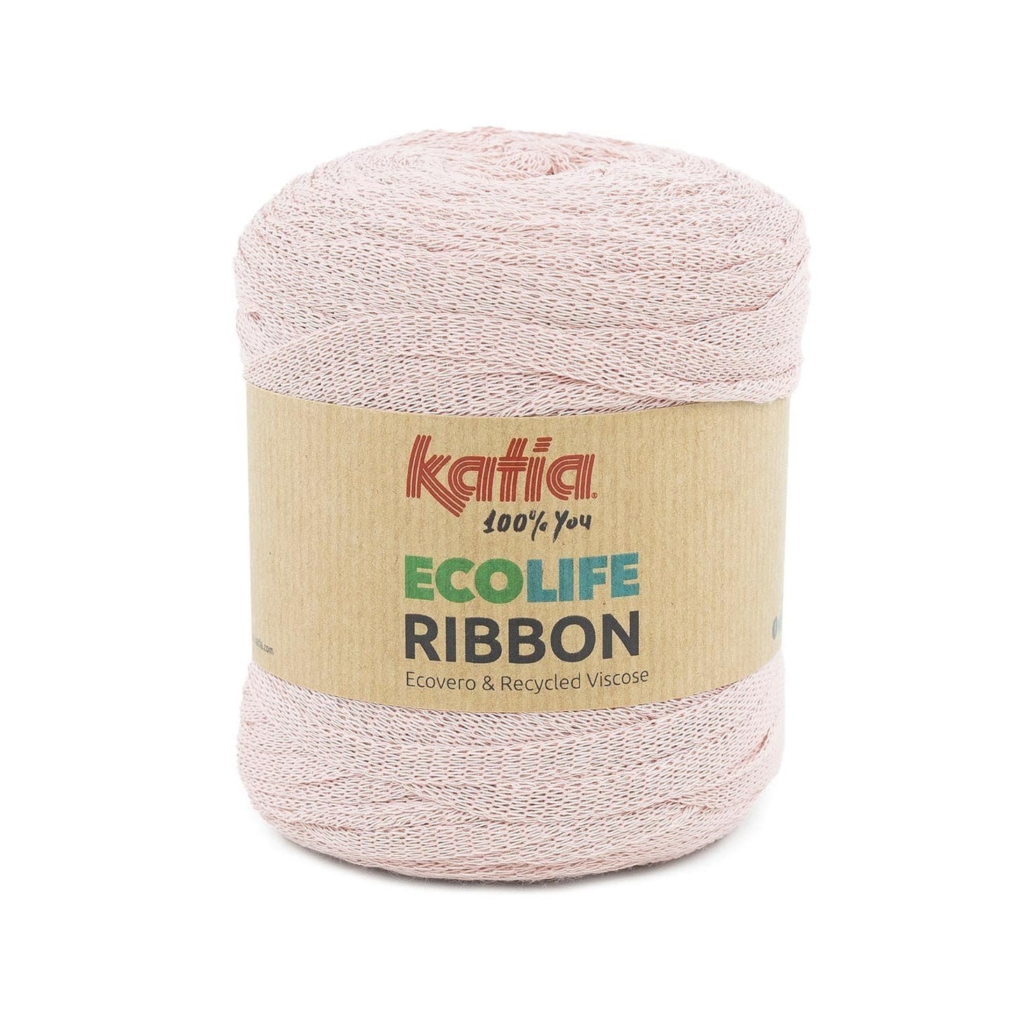 Katia Ecolife Ribbon zachtroze – Milieuvriendelijk garen voor creatieve projecten