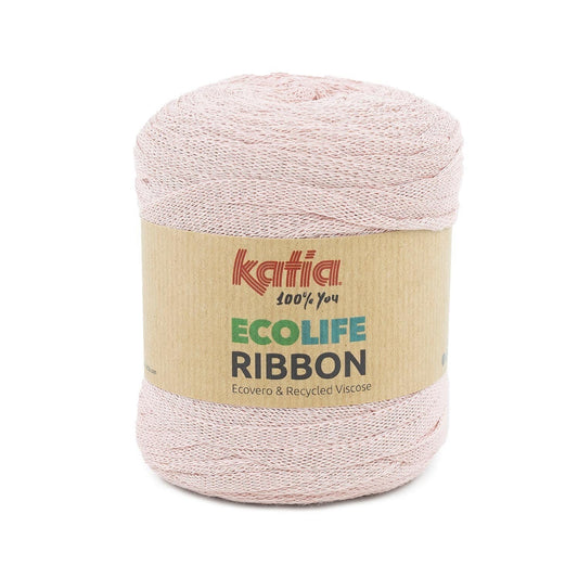 Katia Ecolife Ribbon zachtroze – Milieuvriendelijk garen voor creatieve projecten