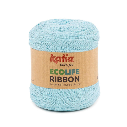 Katia Ecolife Ribbon lichtblauw – Duurzaam garen voor creatieve projecten