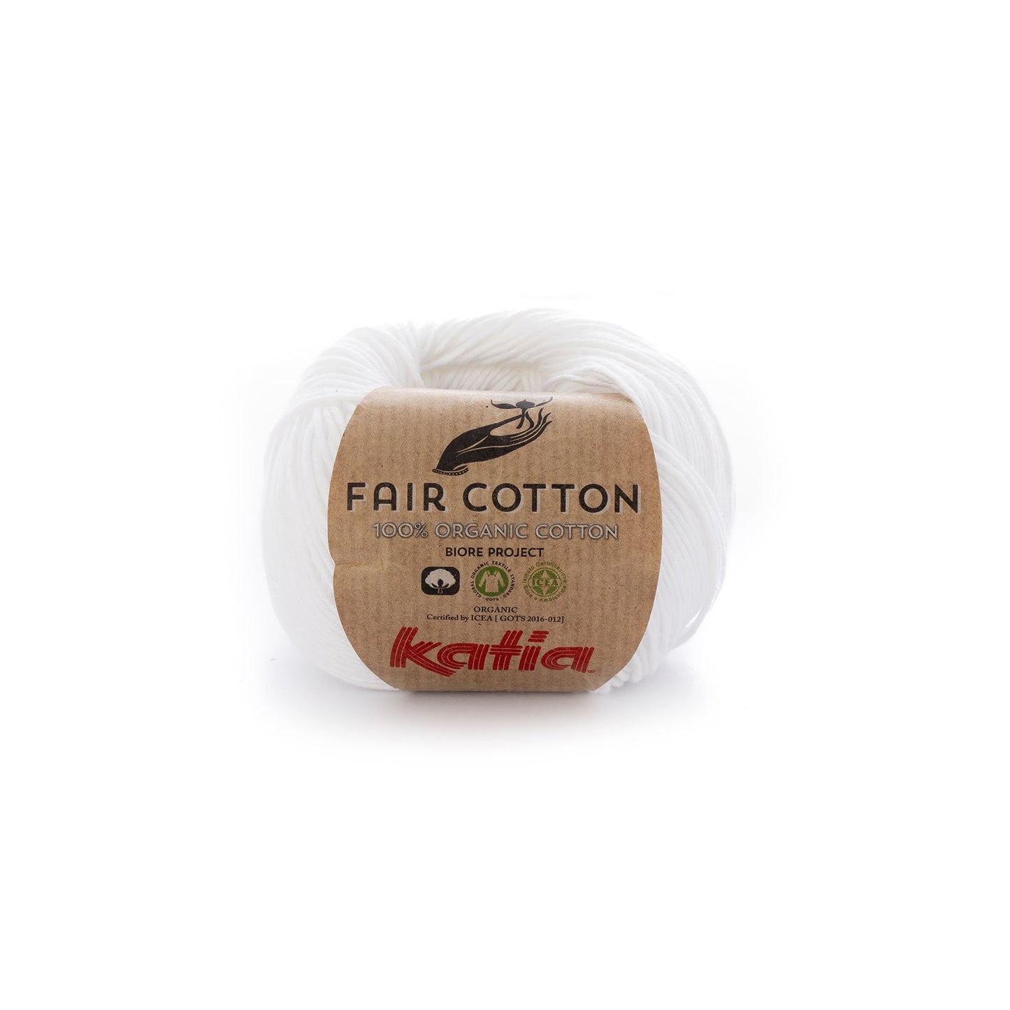 Katia Fair Cotton breigaren wit – zachte katoen voor babykleding