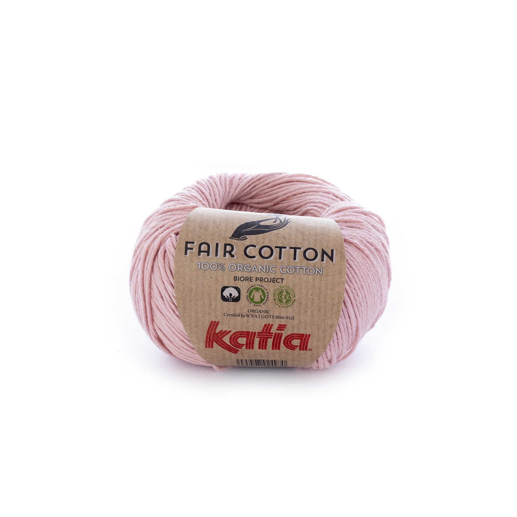 Katia Fair Cotton breigaren roze – biologisch katoen voor zachte creaties