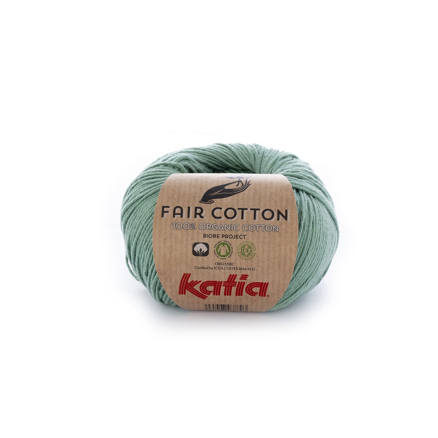Katia Fair Cotton breigaren mintgroen – duurzaam katoen voor gevoelige huidjes
