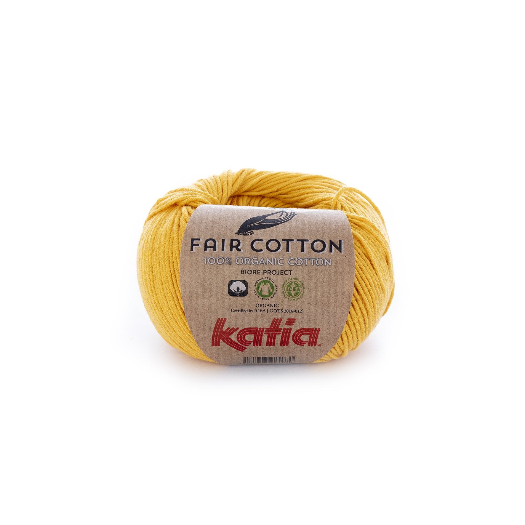 Katia Fair Cotton haakgaren geel – zachte katoen voor brei- en haakprojecten