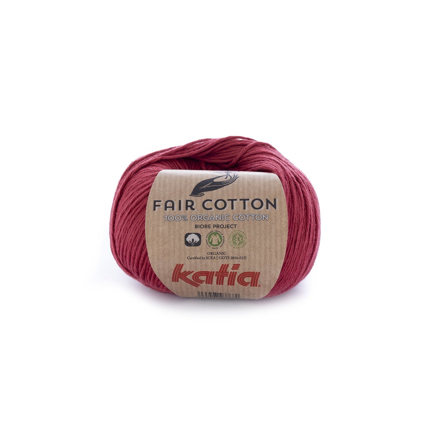 Katia Fair Cotton haakgaren wijnrood – ademend katoen voor zomerse projecten