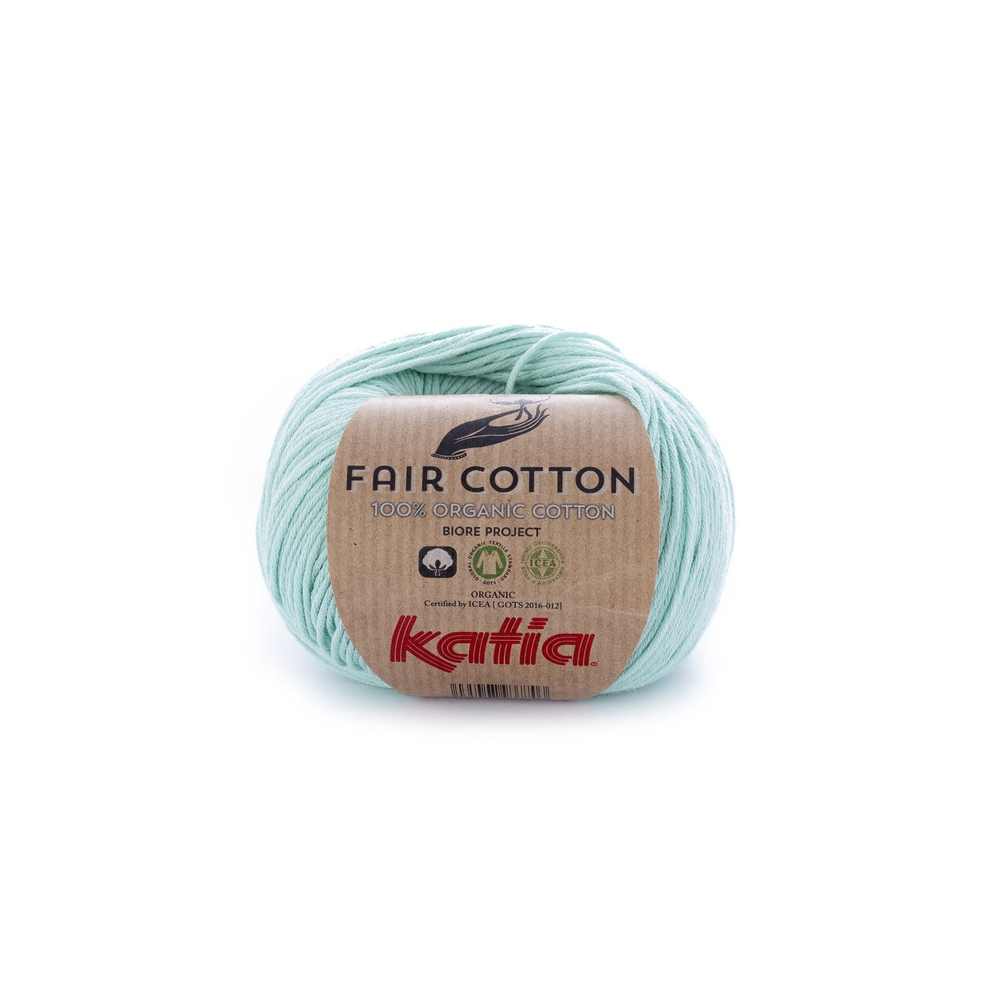 Katia Fair Cotton breigaren witgroen – milieuvriendelijk katoen voor comfortabele kleding