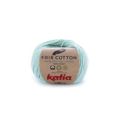 Katia Fair Cotton breigaren witgroen – milieuvriendelijk katoen voor comfortabele kleding