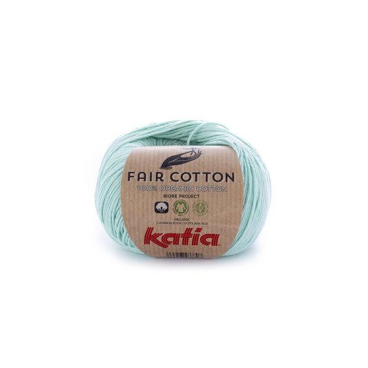 Katia Fair Cotton breigaren witgroen – milieuvriendelijk katoen voor comfortabele kleding