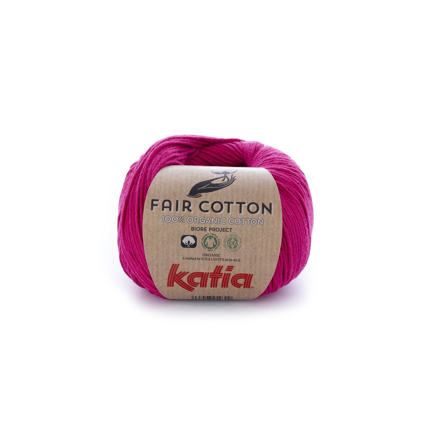 Katia Fair Cotton breigaren framboos – duurzaam katoen voor gevoelige huidjes