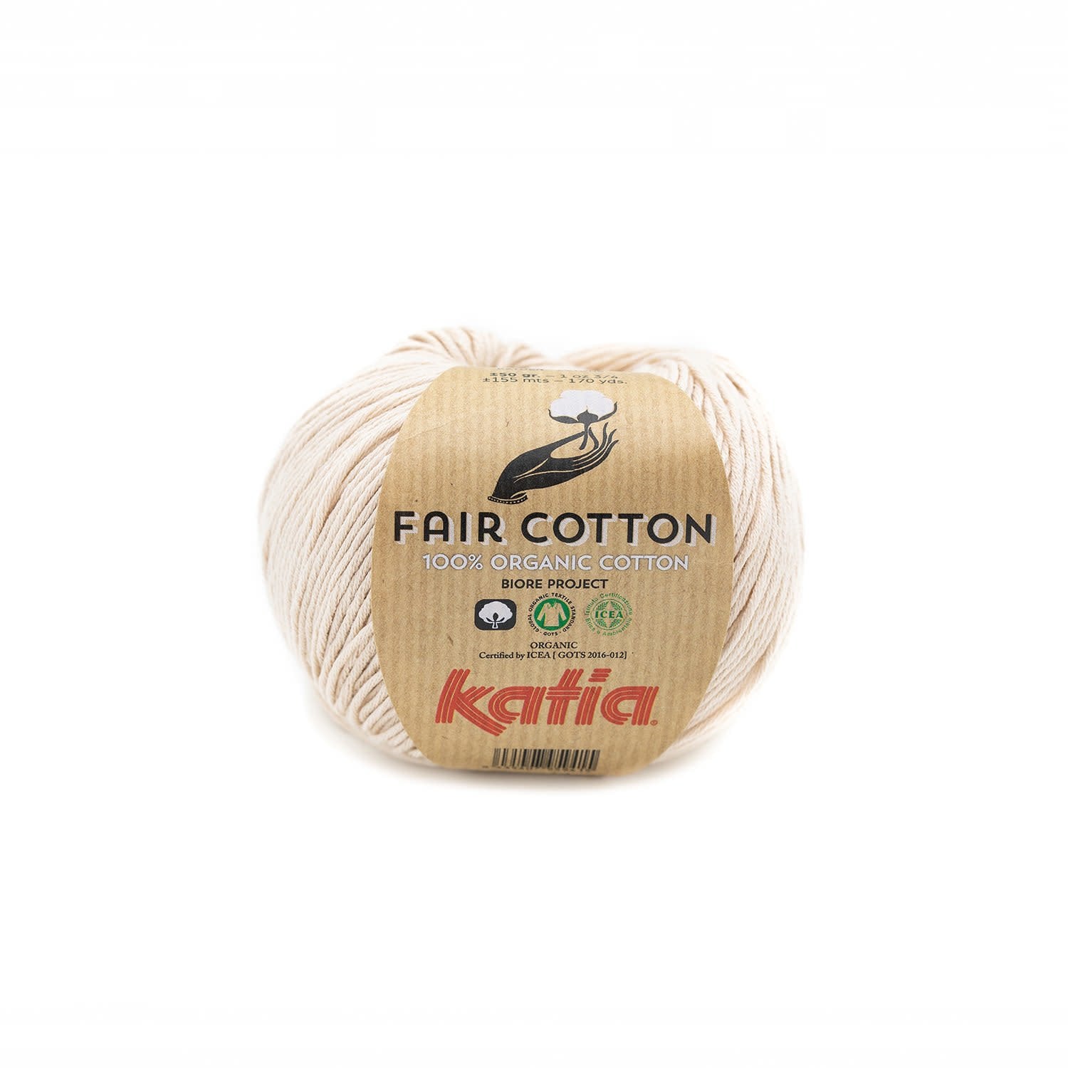 Katia Fair Cotton breigaren beige – milieuvriendelijk katoen voor comfortabele projecten