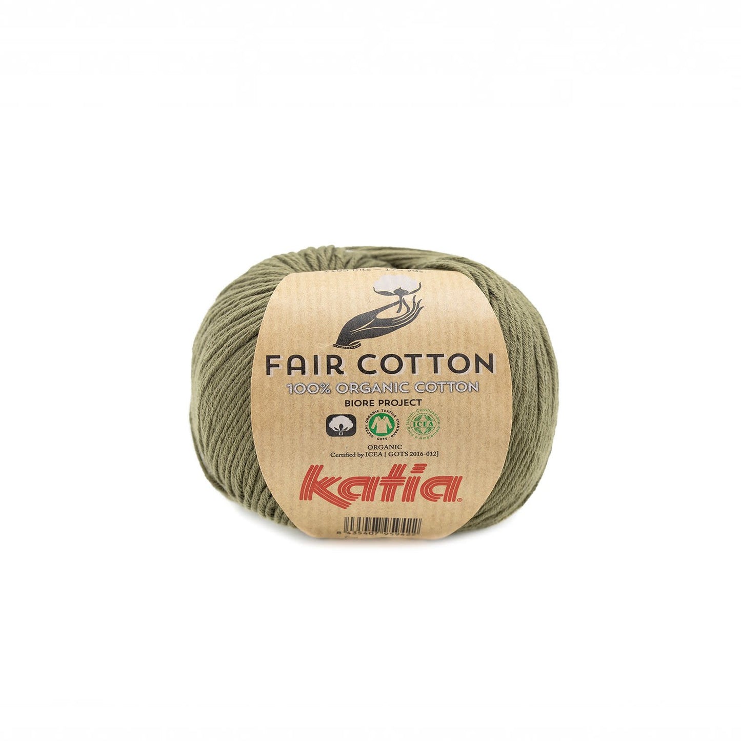 Katia Fair Cotton haakgaren Kaki – ademend katoen voor zomerse projecten