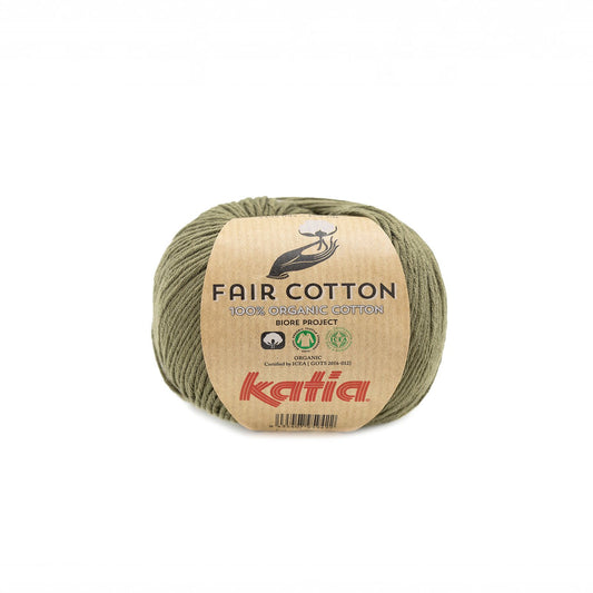 Katia Fair Cotton haakgaren Kaki – ademend katoen voor zomerse projecten