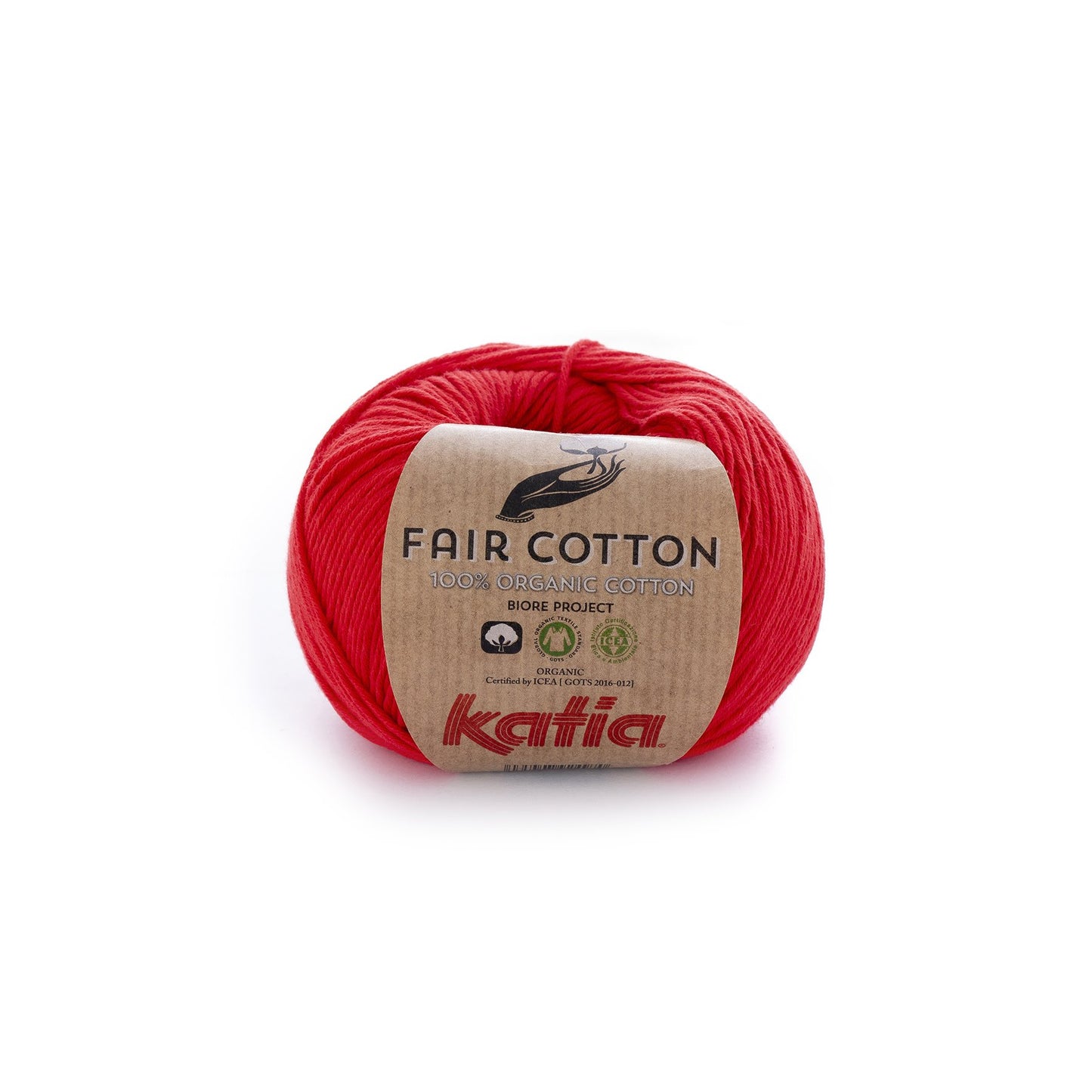 Katia Fair Cotton breigaren rood – biologisch katoen voor zachte creaties