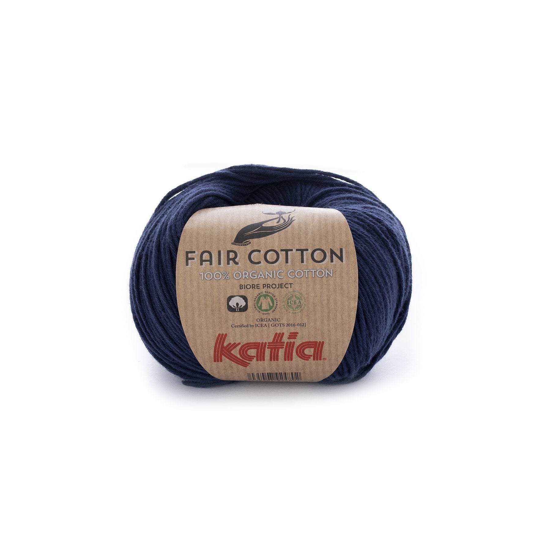 Katia Fair Cotton breigaren marineblauw – duurzaam katoen voor gevoelige huidjes