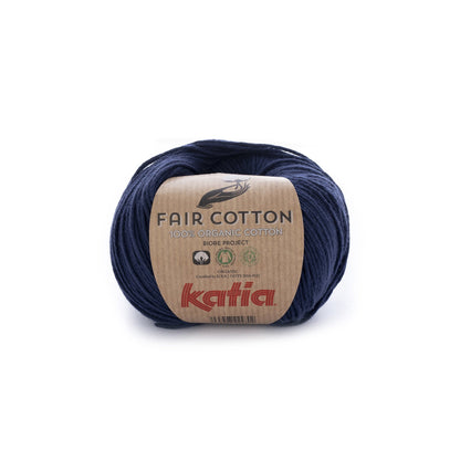Katia Fair Cotton breigaren marineblauw – duurzaam katoen voor gevoelige huidjes