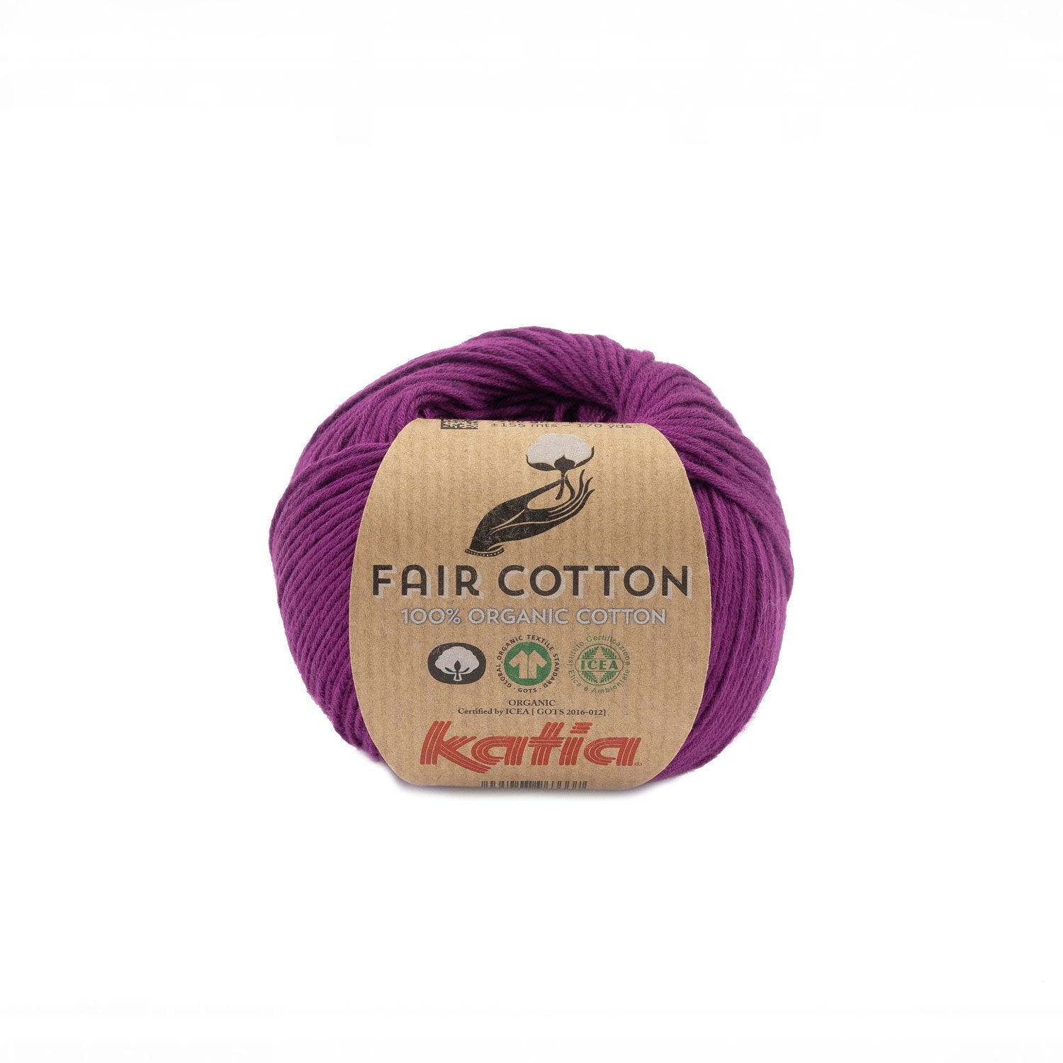 Katia Fair Cotton haakgaren paars – ademend katoen voor zomerse projecten