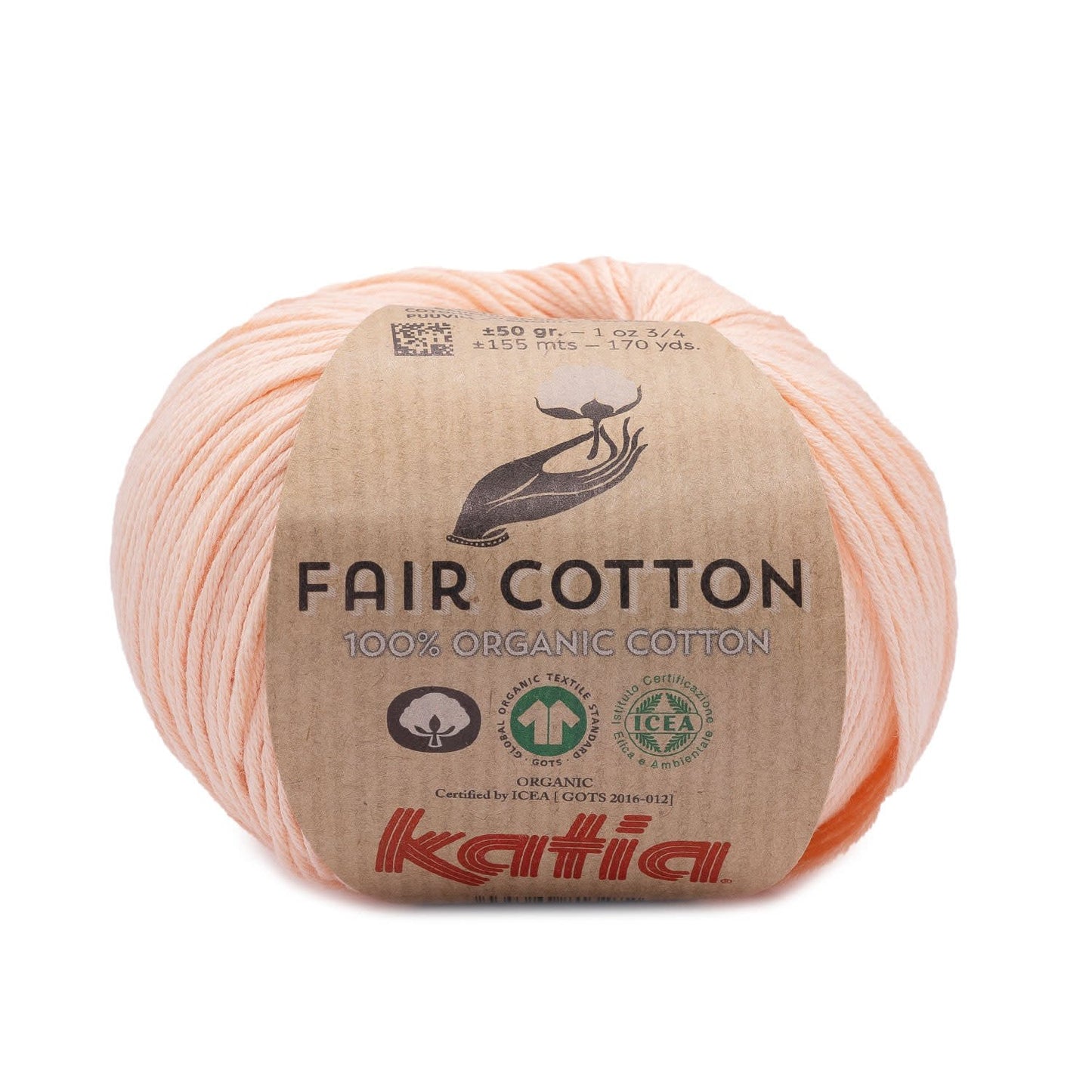 Katia Fair Cotton haakgaren zalmroze – milieuvriendelijk katoen voor comfortabele kleding