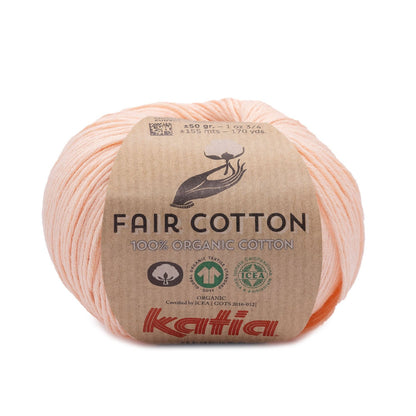 Katia Fair Cotton haakgaren zalmroze – milieuvriendelijk katoen voor comfortabele kleding