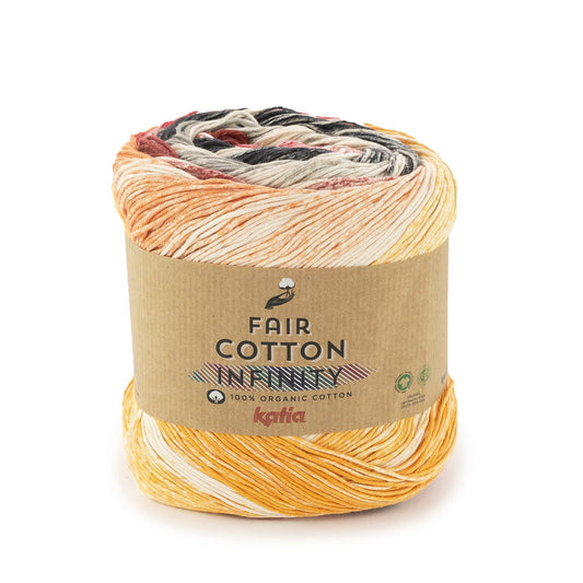 Katia Fair Cotton Infinity kleur 109 – Duurzaam katoengaren met GOTS-keurmerk voor breien en haken