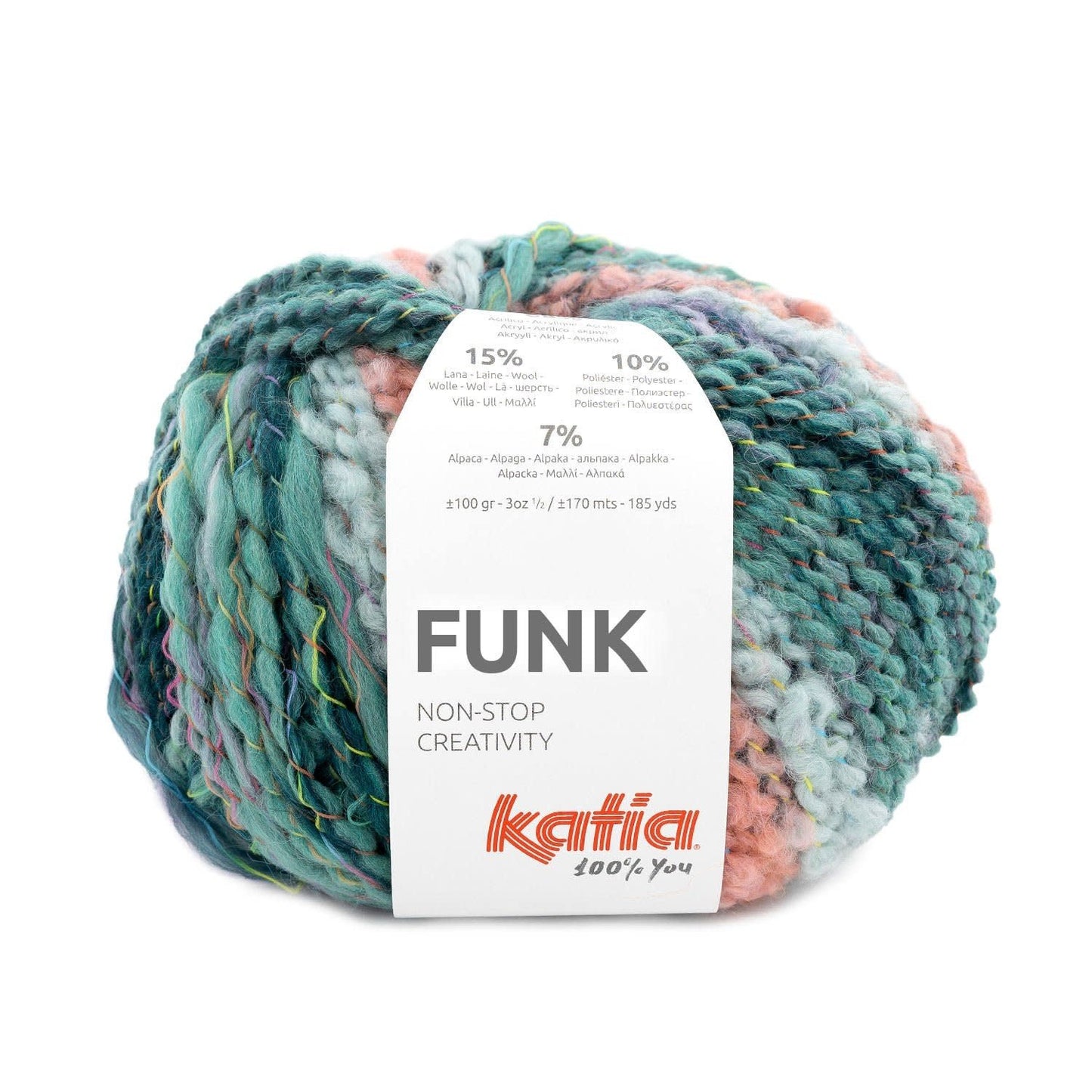 Katia Funk breigaren in kleur 76 - uniek garen voor opvallende creaties