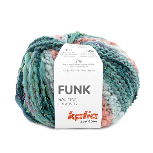 Katia Funk breigaren in kleur 76 - uniek garen voor opvallende creaties