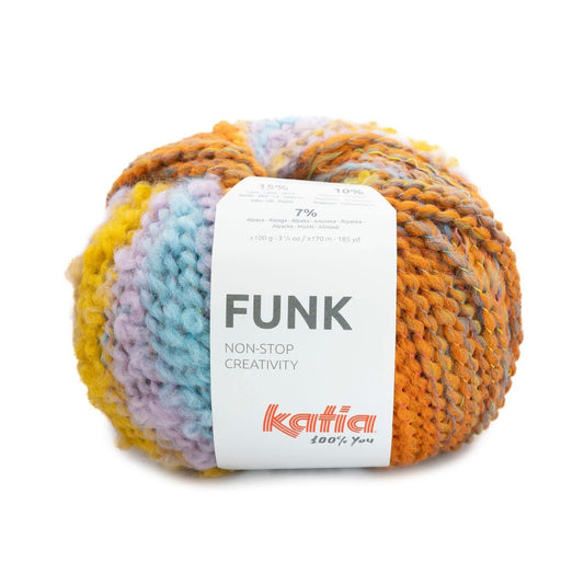 Katia Funk breigaren in kleur 79 - perfect voor breien en haken met textuur