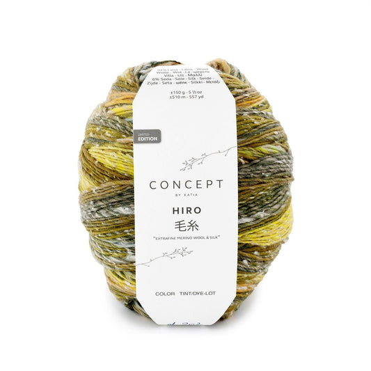 Katia Hiro breigaren in kleur 202 - zachte Merino wol & zijde mix