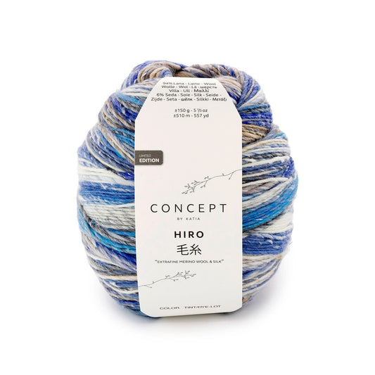 Katia Hiro breigaren in kleur 204 - zachte Merino wol & zijde mix