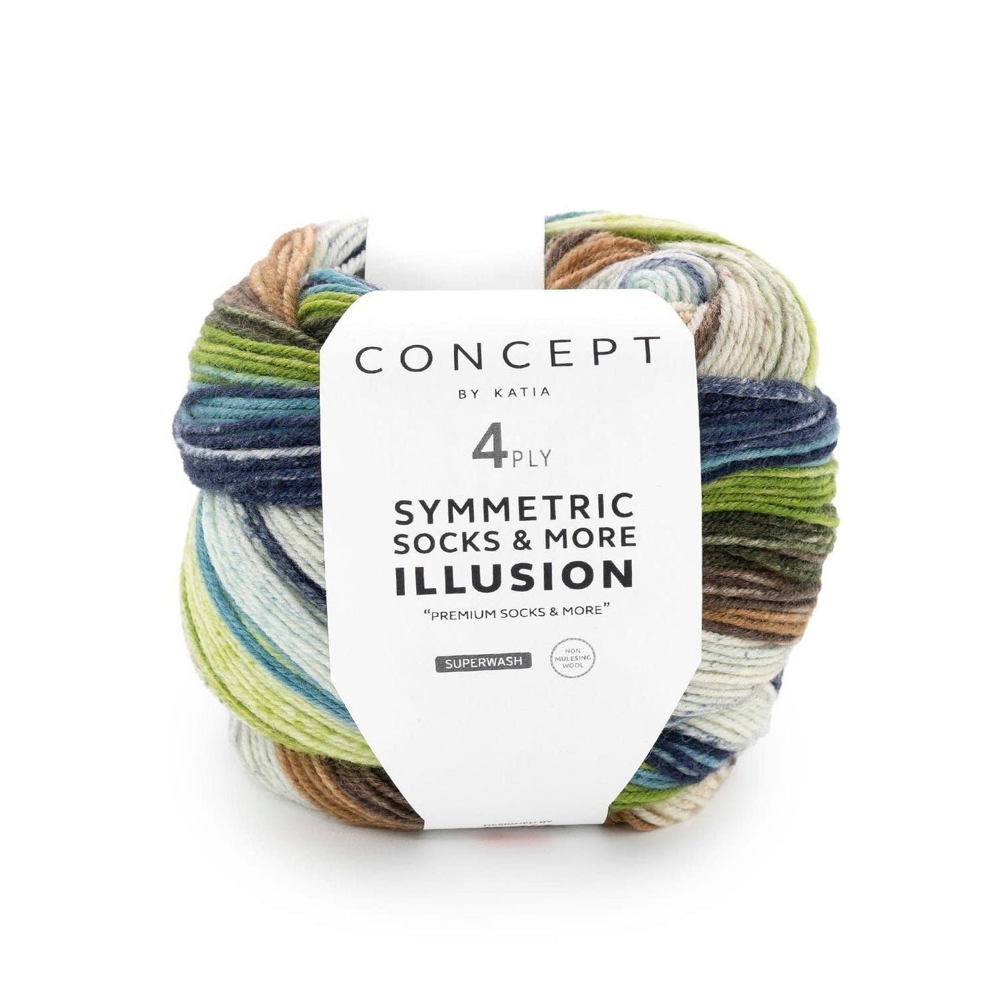 Katia Illusion Symmetric Socks 75 – 4-draads sokkengaren voor identieke sokken