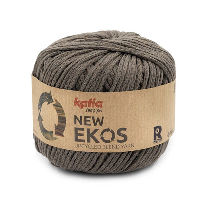 Katia New Ekos breigaren bruingrijs – stevig garen voor breien en haken