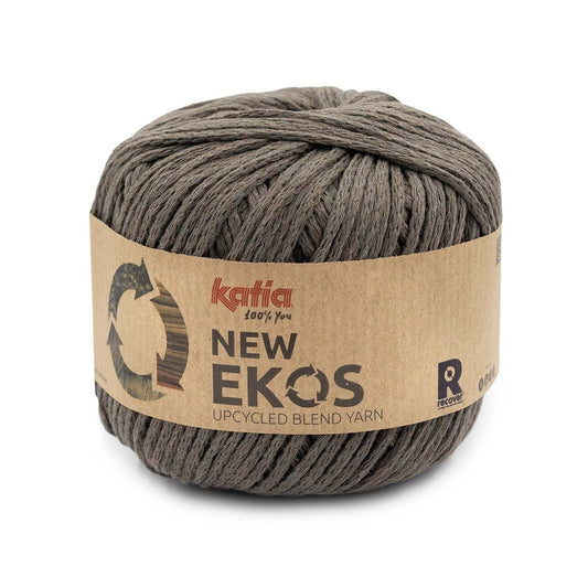Katia New Ekos breigaren bruingrijs – stevig garen voor breien en haken