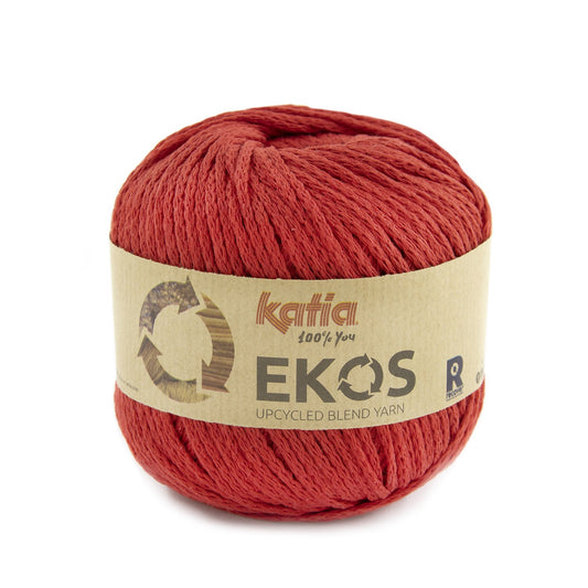Katia New Ekos breigaren rood – stevig garen voor breien en haken