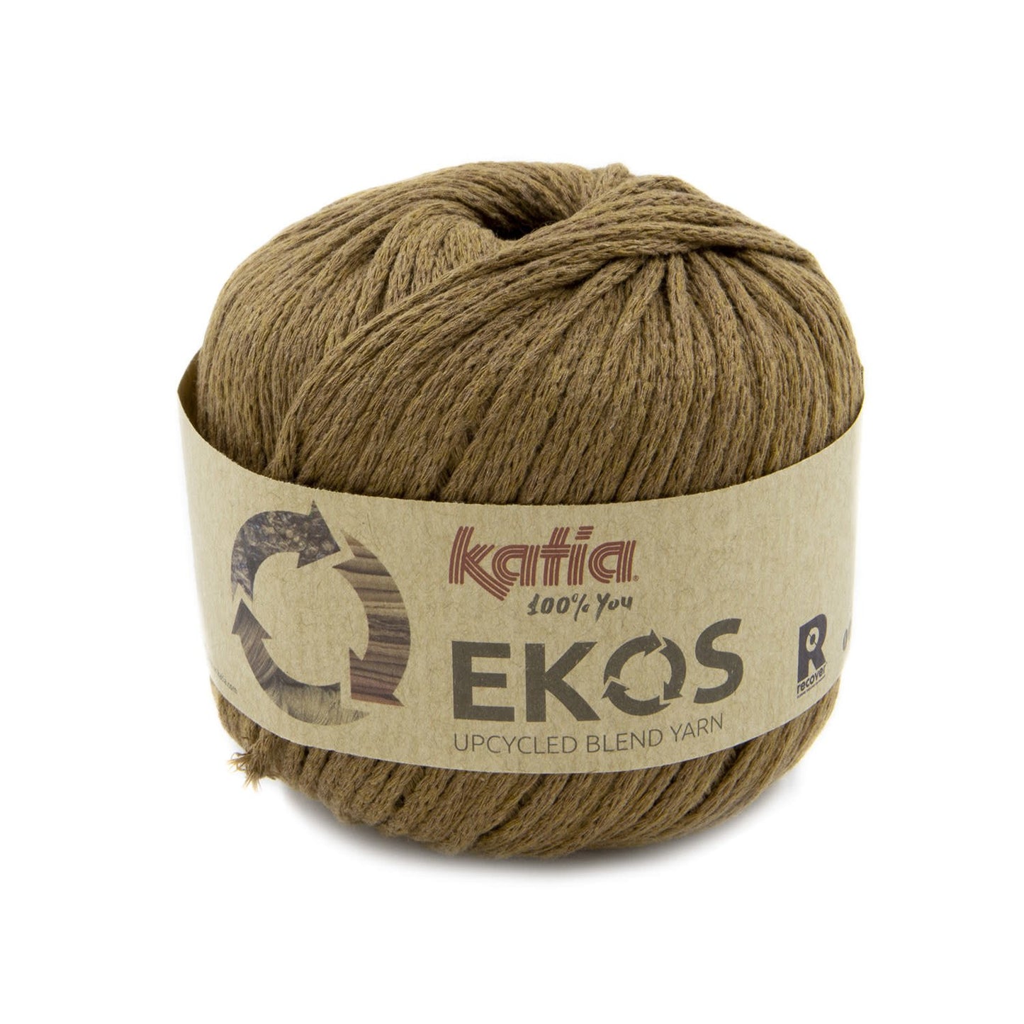 Katia New Ekos breigaren roestbruin – gerecycled garen voor duurzame accessoires