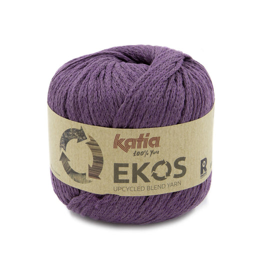 Katia New Ekos breigaren paars – milieuvriendelijk garen voor brei- en haakprojecten