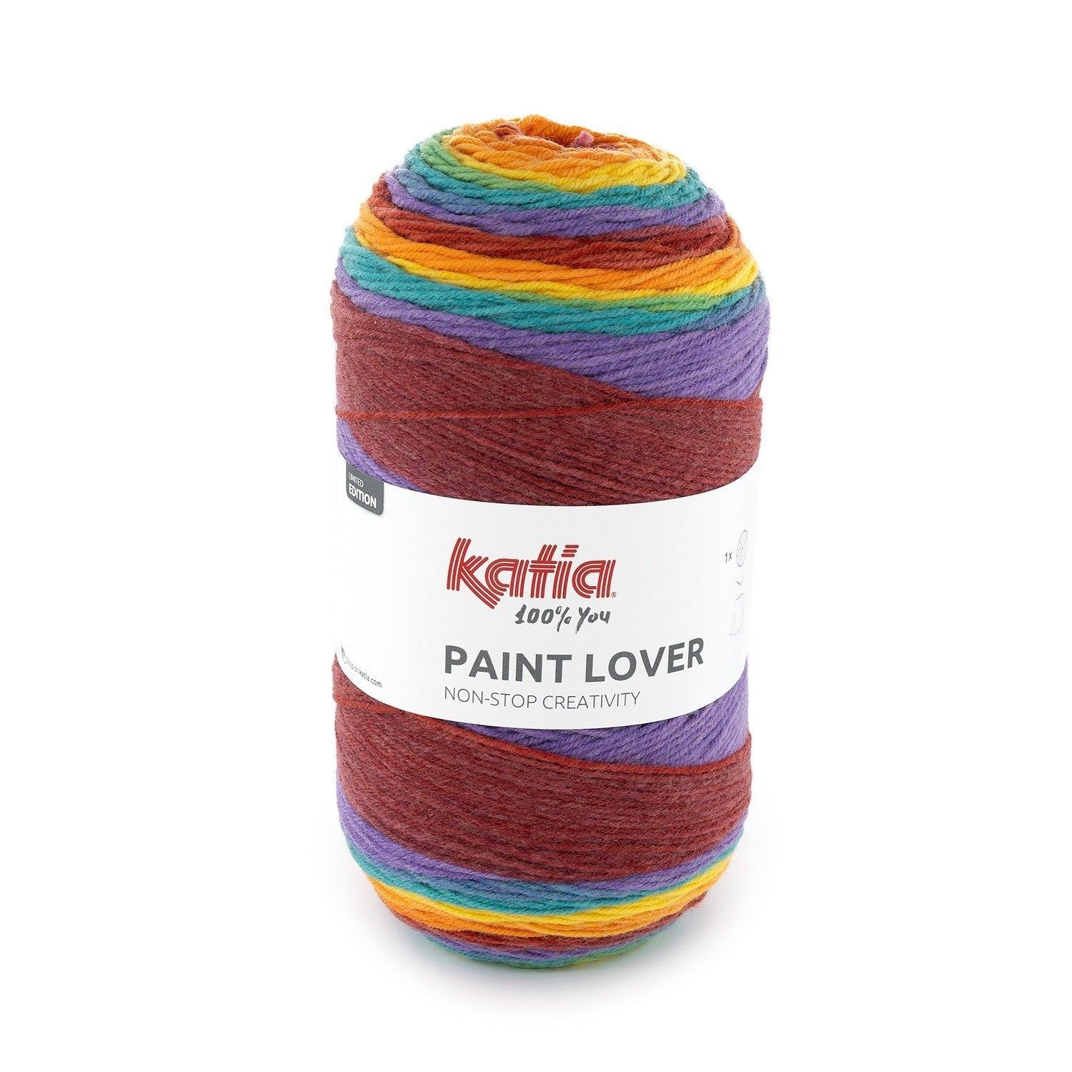 Katia Paint Lover breigaren kleur 501 – Wol-acryl mengsel met speels kleurverloop