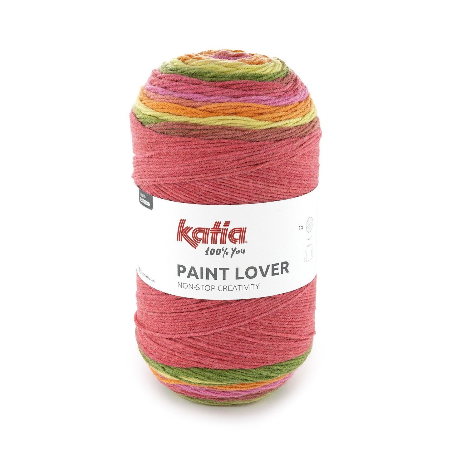 Katia Paint Lover breigaren kleur 502 – Wol-acryl mengsel met speels kleurverloop