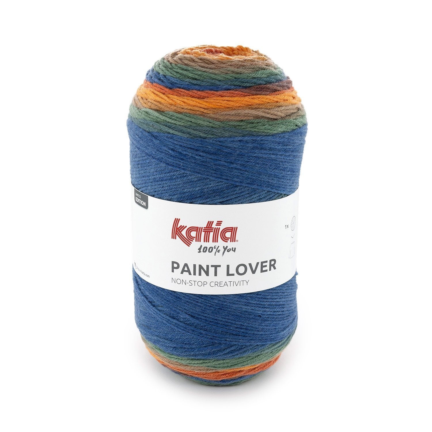 Katia Paint Lover breigaren kleur 503 – Wol-acryl mengsel met speels kleurverloop