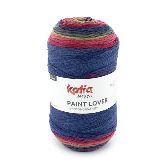 Katia Paint Lover breigaren kleur 504 – Wol-acryl mengsel met speels kleurverloop
