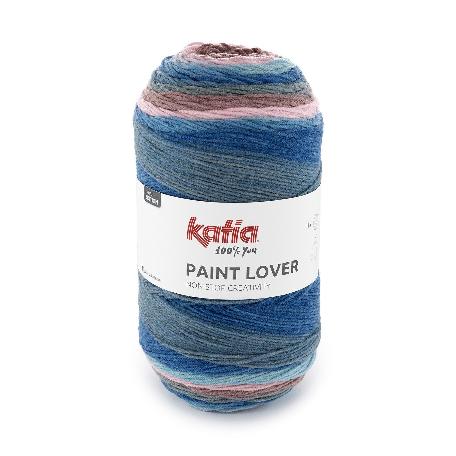Katia Paint Lover breigaren kleur 505 – Wol-acryl mengsel met speels kleurverloop