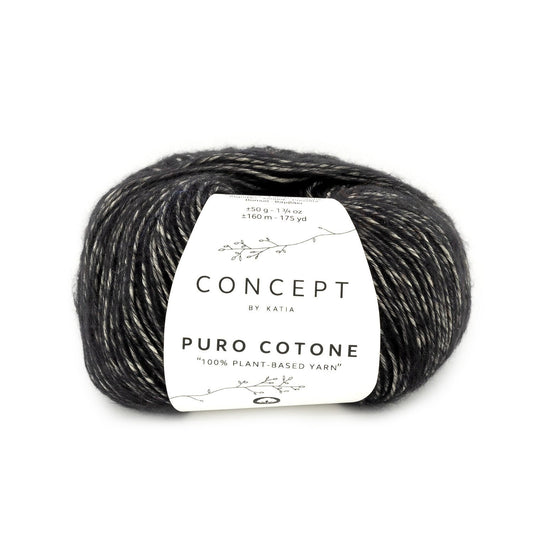 Katia Puro Cotone in Zwart – Elegant katoengaren voor stijlvolle creaties