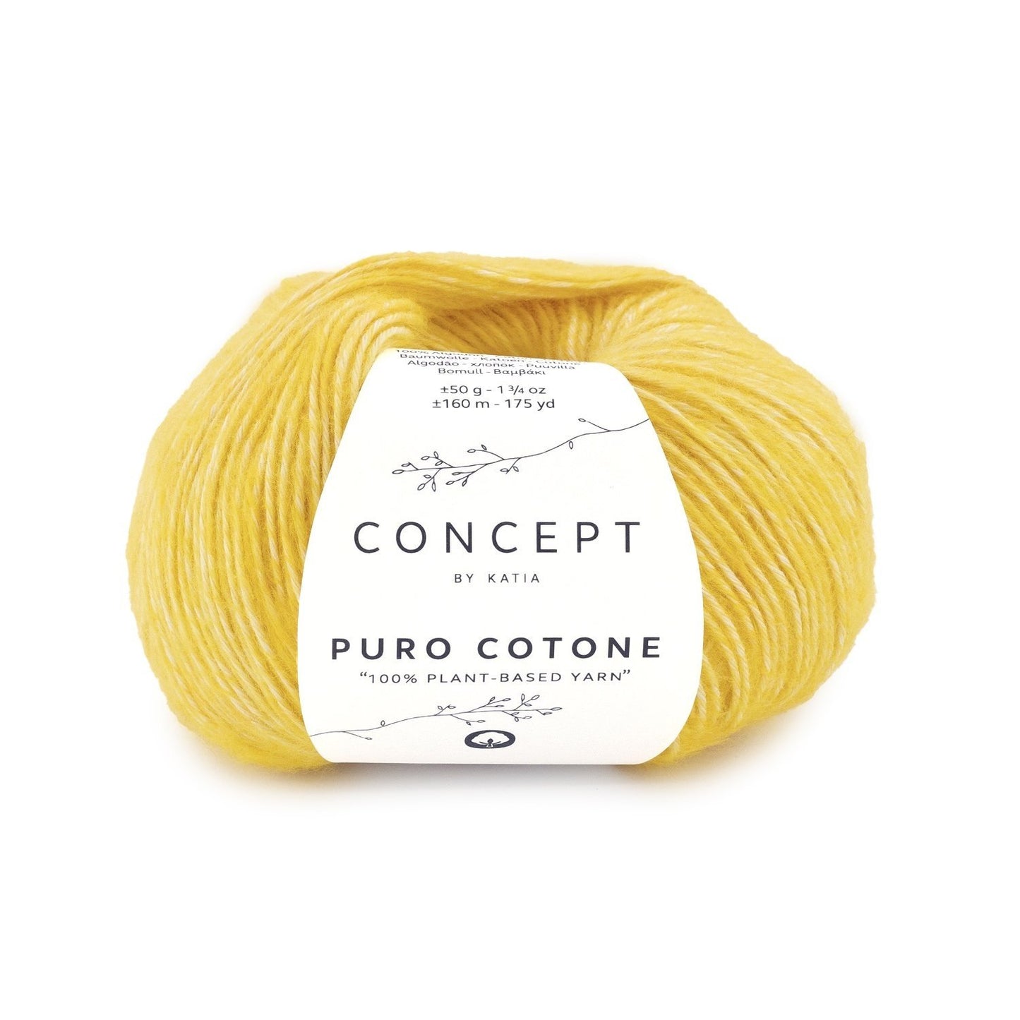Katia Puro Cotone in Geel – Fris katoengaren voor levendige projecten