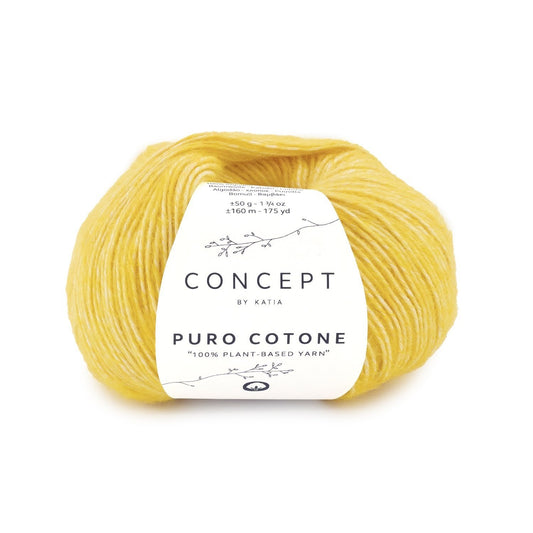 Katia Puro Cotone in Geel – Fris katoengaren voor levendige projecten