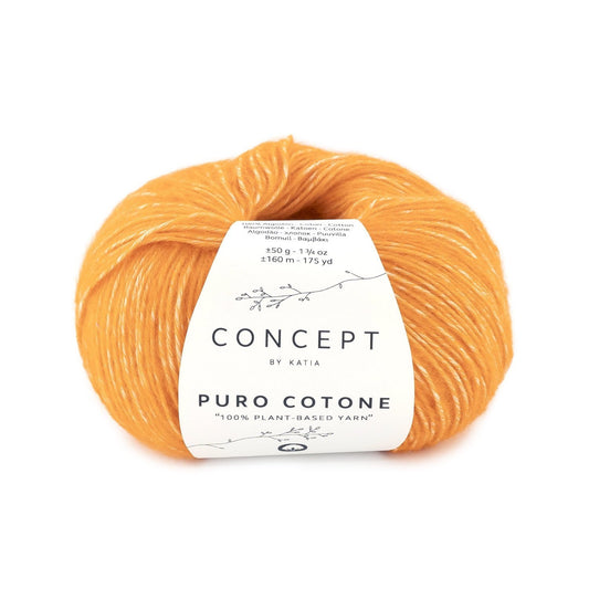 Katia Puro Cotone in Oranje – Vrijgevoegs katoengaren voor warme kleuren
