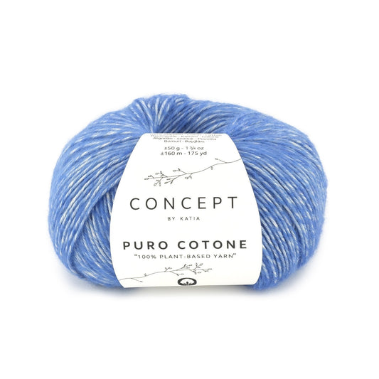 Katia Puro Cotone in Koningsblauw – Elegant katoengaren voor tijdloze creaties