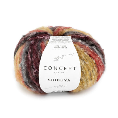 Katia Shibuya wol- en haakgaren in Rood-Roest Bruin-Grijs – ideaal voor warme projecten