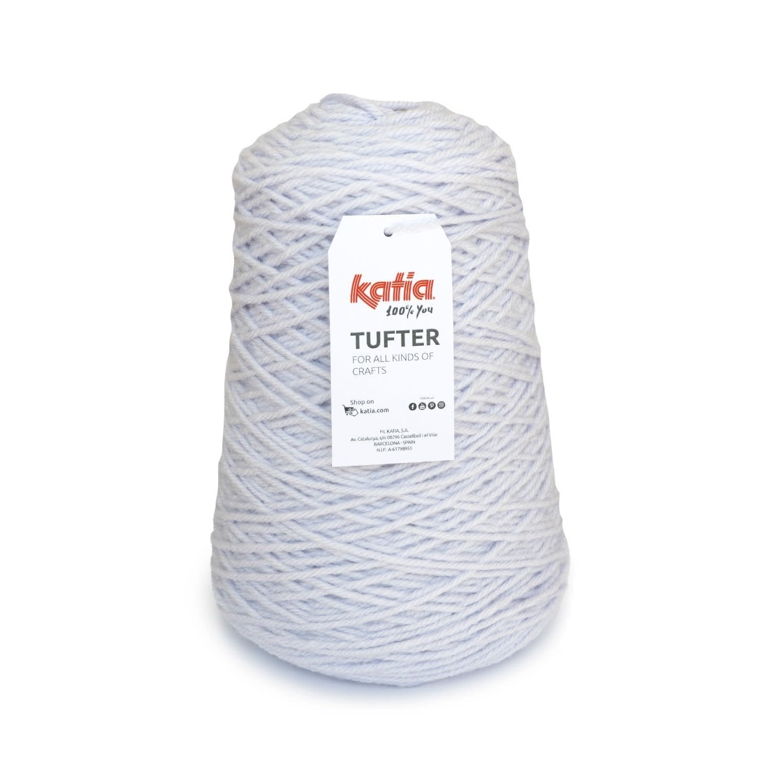 Katia Tufter breigaren in mauve - stevig acryl-wol mengsel voor tuften en breien